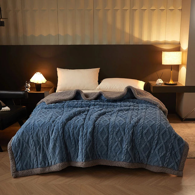 New Tafu velvet thickened winter blanket student dormitory blanket nap office milk velvet lamb velvet blanket