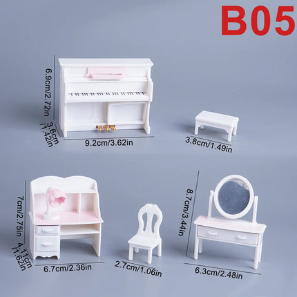 Toys Set DIY Forest Family Kids Girls Pretend Play Furniture Toys Gift for Christmas Birthday