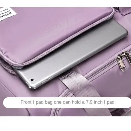 Carry On Travel Bag Large Capacity Weekender Overnight Duffle Bags with Shoe Compartment Sports Fitness Bags for Women