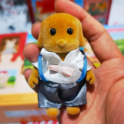 Forest Family Reindeer Rabbit Panda Animal Simulation Dollhouse Furniture Toy Set