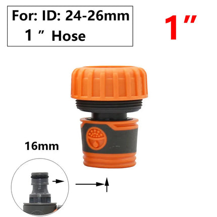 Garden Hose Quick Connector 1/2 3/4 1 Inch Pipe Coupler Stop Water Connector