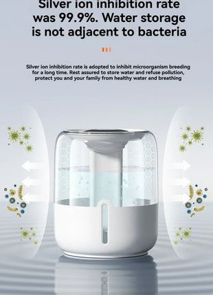 6.8L large capacity humidifier USB Double spray Home dormitory office bedroom desktop with small night light