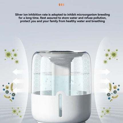 6.8L large capacity humidifier USB Double spray Home dormitory office bedroom desktop with small night light