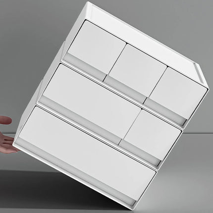 Multi-Layer Stackable Desktop Drawer Home Student Stationery Office Storage Cabinet Jewellery Jewellery Box Desktop Storage