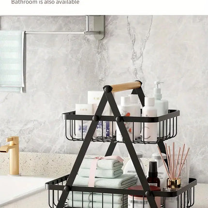 3 Tier Countertop Fruit Basket,Portable Fruit Bowle Basket Kitchen Organizer Storage & Dining Room Fruits Vegetable Bread Snacks
