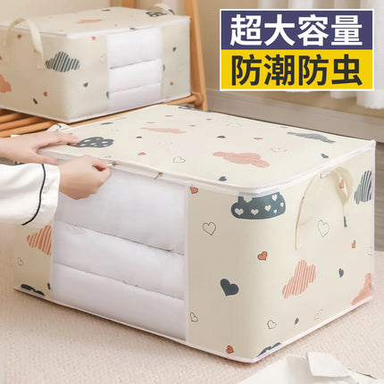 Quilt Clothes Big Capacity Storage Bag Quilt Bedding Storage Closet Organizer Wardrobe Organizer Blanket Sorting Bags Dust-proof