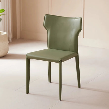 Leather Meeting Sedentary Dining Chair Luxury Backrest Comfortable Simple Dining Chair Hotel Restaurant Cadeiras Home Furniture