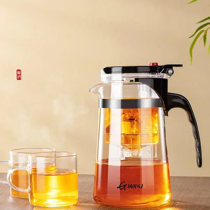 Tea Pot One-button Filtering Tea Separation Kettle Tea Coffee Maker