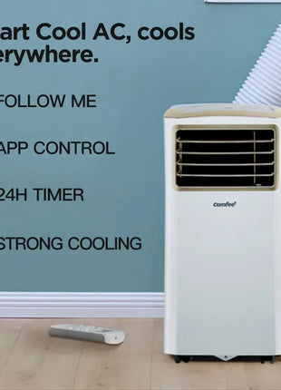 Comfee Easy Cool 2.0 Mobile Air Conditioner, 7000 BTU 2.0 kW, Cooling & Ventilating & Dehumidifying, Room Size up to 68 m³