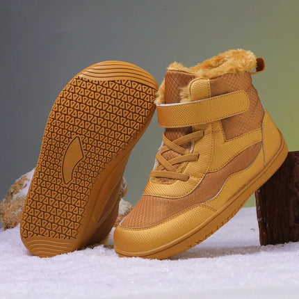 Kids Wide Toe Barefoot Snow Boots Boys/Girls Winter Minimalist Sneakers