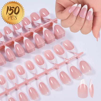 576pcs/Box Colorful Fake Nails Black Red Design