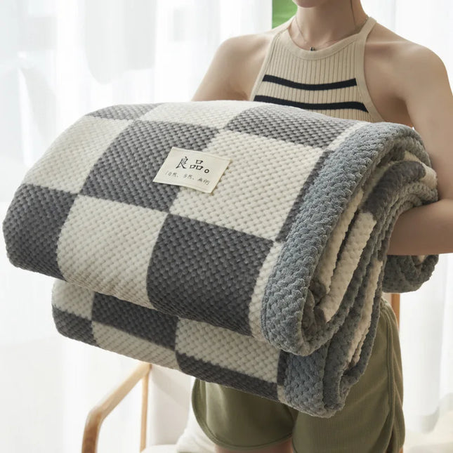 1pcs Knit Blanket Throw Soft Chenille Yarn Knitted Blanket Machine Washable Crochet Handmade Knit Throw Blanket for Couch Bed