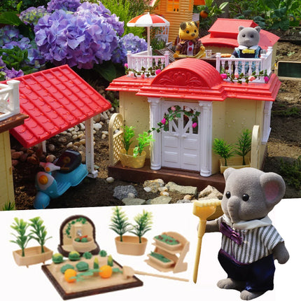 Simulation Children's Toys 1:12 Foresr Animal Family Villa Dollhouse Furniture