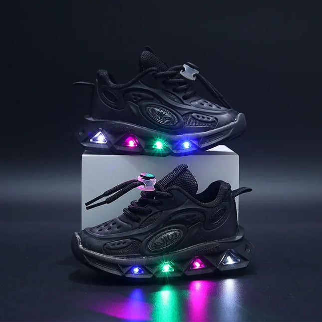 New Boys and Girls Light Up Clunky Sneaker Small and Medium-sized
