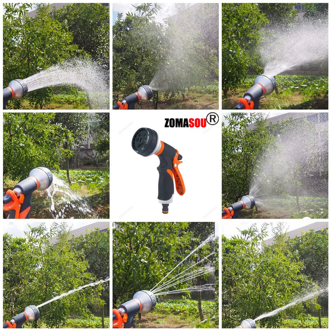 1/2Pcs Garden Hose Water Spray Gun 8 Modes Car Wash High Pressure Sprayer