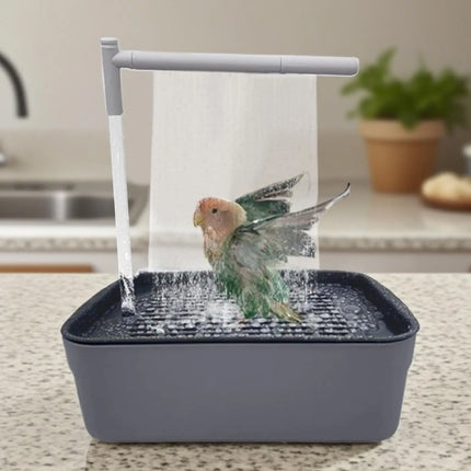 Automatic Pet Birds Parrots Bath Circulating Water Bathtub USB Electric Parakeet Bathtub Shower Fountain birds supplies