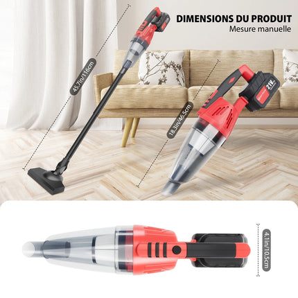 Handheld Vacuum Cleaner,2 IN 1 Home and Car Vacuum Cleaner Cordless with Powerful Suction
