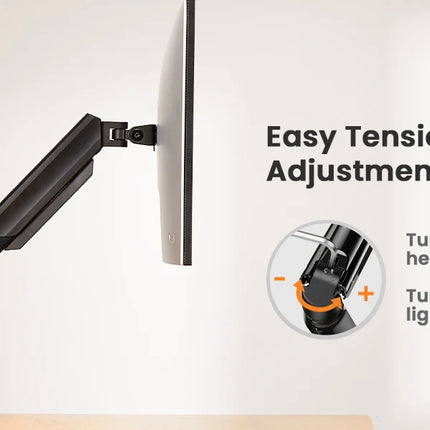 Single Monitor Bracket Up To 32 Inches And 19.8 Lbs Per Screen Computer Desk Mount Stand Adjustable Gas Spring