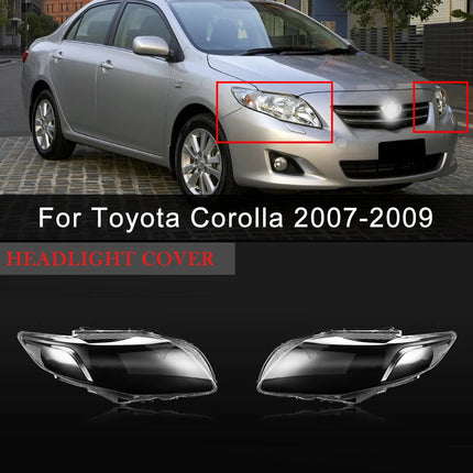 Headlight Cover For Toyota Corolla 2007 2008 2009 Plastic Lens Cover Replacement Headlamp Shell Car Accessories