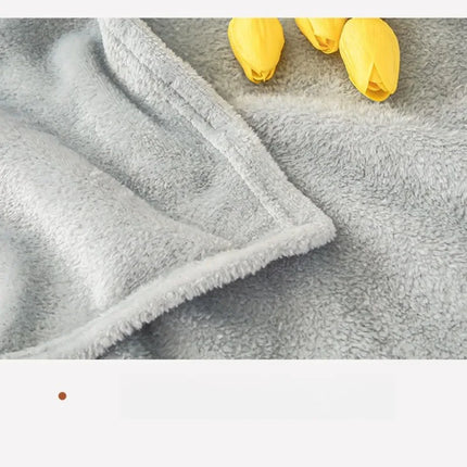 Ultra-Soft Thickened Flannel Fleece Blanket Plush All-Season Cozy Throw