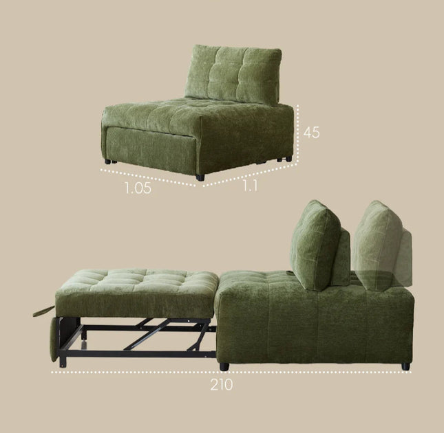 sofa bed single sofa folding dual-purpose multi-functional retractable sofa