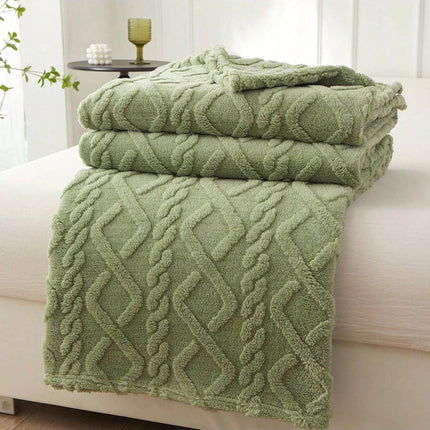 1pc Single-Layer Coral Fleece Blanket, Lightweight & Multi-Purpose Blanket