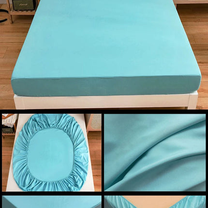 Kuup High Quality Fitted Sheet 90/180/150x200 Cm Mattress Cover Elastic Band Bed Sheet Queen King Size No Pillowcases Included
