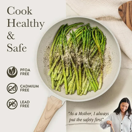 11 Pcs Cookware Sets Pots and Pans Set Nonstick Cooking Set W/Frying Pans