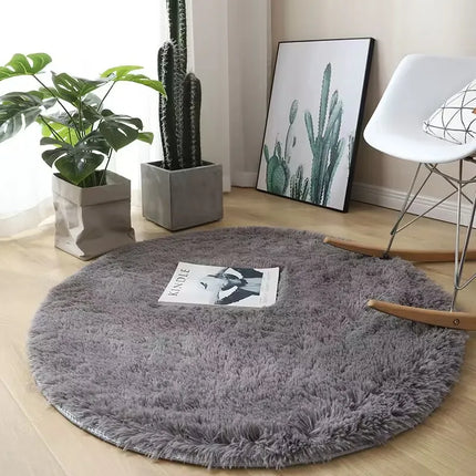Plush round carpet living Room Decoration Children's Bedroom fluffy white carpet