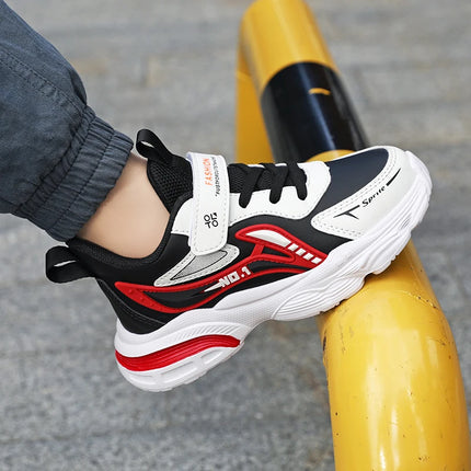 Autumn Childrens Boys Sneakers New Pu Leather Fashion Soft Kids Causal Shoes