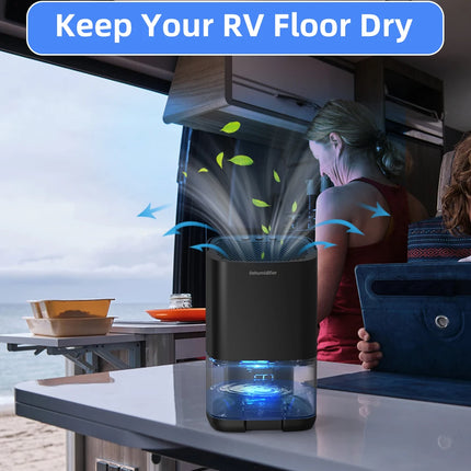 1pc 1000ml Portable Dehumidifier for Home Office and RV Eliminate Damp Mold and Moisture Easy to Use and Energy Efficient