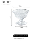 Carved high feet [ice cream bowl]]