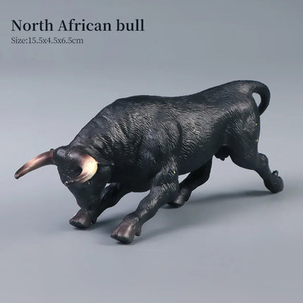 Farm Animal Models - Bull Milk Cow Poultry Educational Action Figures for Children's Cognitive Learning Collection