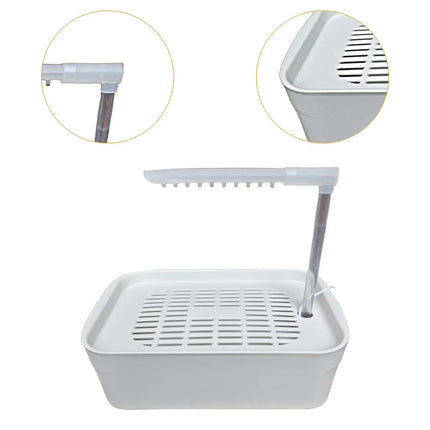 Parrot Bathtub, Automatic Pet Bird Bath with USB Cable, Electric Birds Bathtub Shower for Lovebirds Budgie African Grey Canary