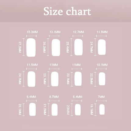 Simple White French Wearable Long Square Fake Nails Full Cover