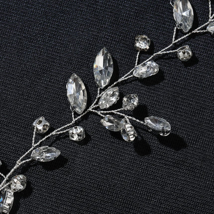 Flower rhinestone hair ornament Hair clip Handmade alloy rhinestone hair clip Bridal wedding hair ornament crystal hair ornament