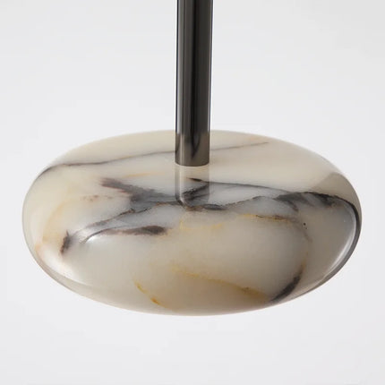 Luxury Black Round Natural Stone Pendant Lamp