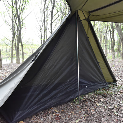 Tomshoo Flame-retardant Pyramid Hot Tent Outdoor Camping Waterproof Teepee Tent 1Person Tipi Tent Winter Stove Tent w Snow Skirt