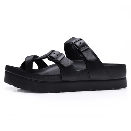 Eyriphy Women's Platform Sandals with Arch Support Thick Soles Adjustable Buckle Ultra Cushion Slippers Outdoor Women Sandals