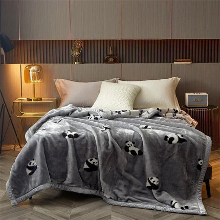 High-end Printed Warm Raschel Blankets for Winter Super Soft Warmth Weighted Blanket High-quality Antistatic Skin Friendly Duvet
