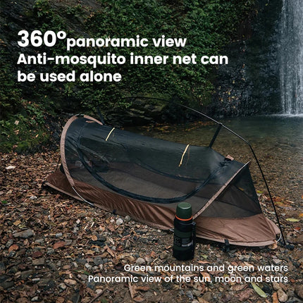 Camping Tent For Single Person Lightweight Nylon Tent Tactical Shelter With Mosquito Net Anti-Mosquito Waterproof Field