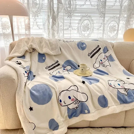 Children Adult Blanket Cartoon Cute Plush Air Conditioning Nap Blanket