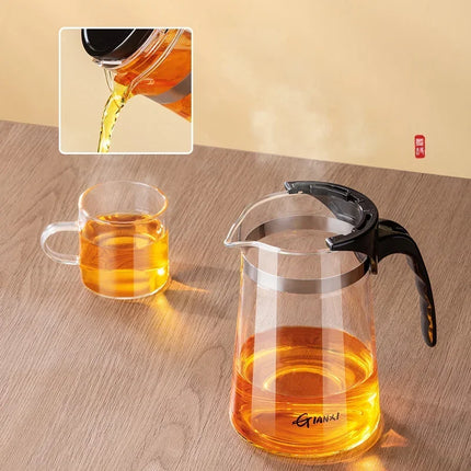 Tea Pot One-button Filtering Tea Separation Kettle Tea Coffee Maker
