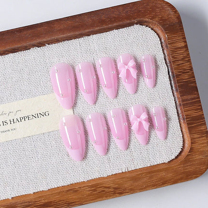 24pcs Short Square Yellow Lemon Press On Nails For Women Nude Pink