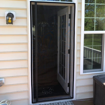 DTGJ Magnetic Door Screen,Black Side Door Magnetic Mosquito Net,Insect Proof Flight,Summer and Kitchen Indoor Invisible Net