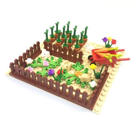 building blocks small particle building blocks cattle pen pig shed chicken farm