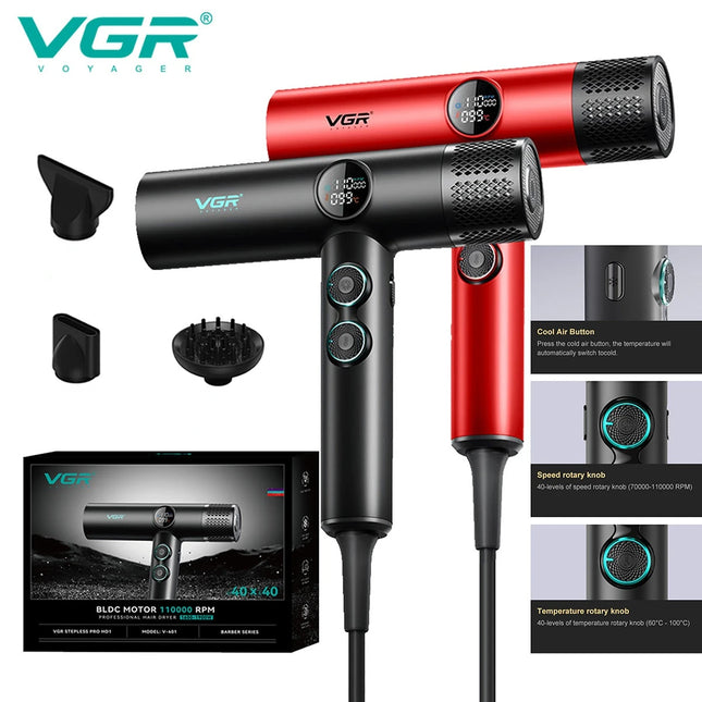 Hair Dryers Professional Air Blower Negative Ion Hair Dryer 110000 RPM