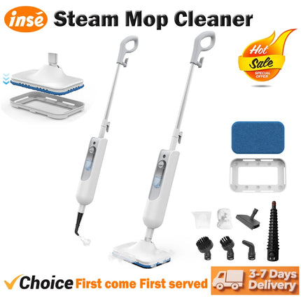 Powerful Steam Mop 6 in 1 Scrubbing Steam Vac Mop High Temperature Detachable Steam Cleaner