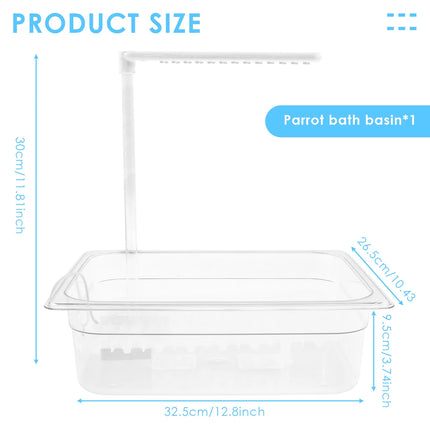 Parrot Automatic Shower Pet Bird Bath Cage Basin USB Electric Circulating Water Bird Bathtub for Lovebird Cockatiel Birds Toy