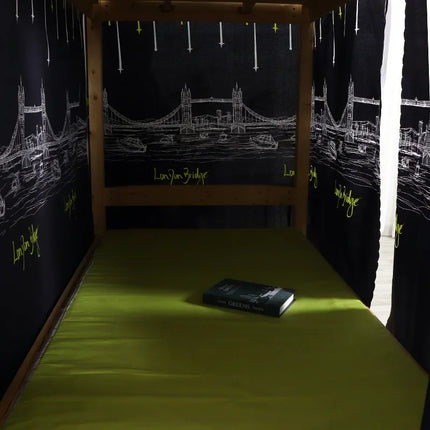 Bed Curtain Students Bunk Up and Down Canopy Bed Curtain Protect Privacy Partition Curtain Mosquito Net Home Decor
